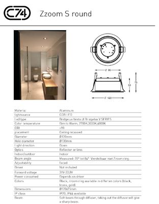 Zzoom S roud inbouwspot