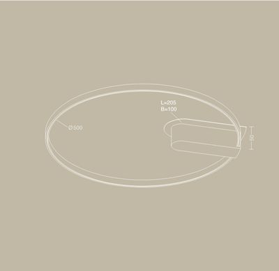 Circular plafondlamp