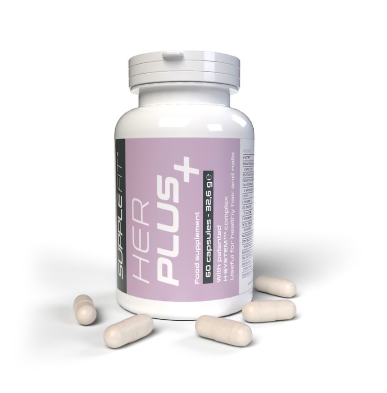 Code: INTB046  Food supplement in capsule form – HER PLUS + With patented H-SYSTEM™ complex