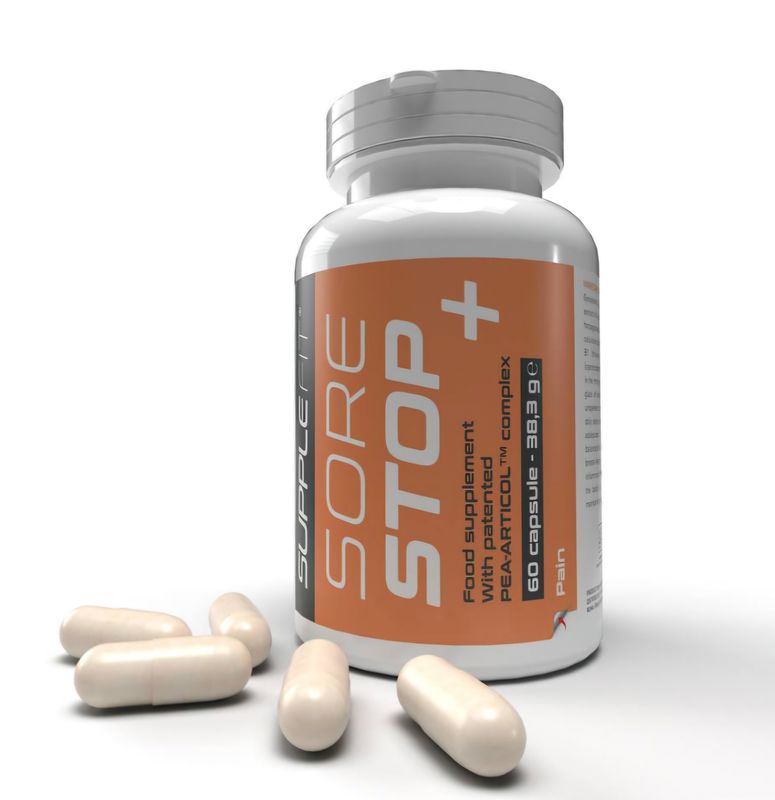 INTB043  Food supplement in capsule form – SORE STOP + With patented PEA-ARTICOL™ complex