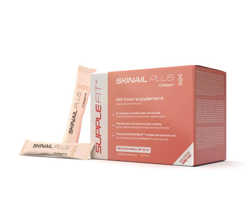 INTB031 SKINAIL PLUS –  Gel food supplement for hair, skin and nails - 300ml  With patented SKINHELP™ complex