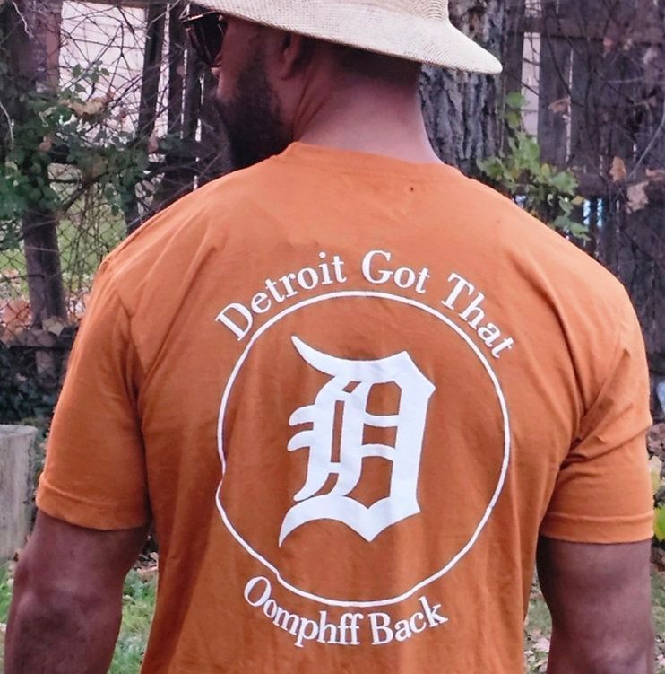 Detroit Pride YAM 3D Puff Print Oomphff Short-Sleeve T-Shirt