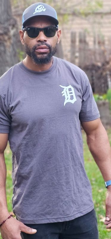 Gray Detroit Pride Oomphff 3D Puff Print Short-Sleeve T-Shirt