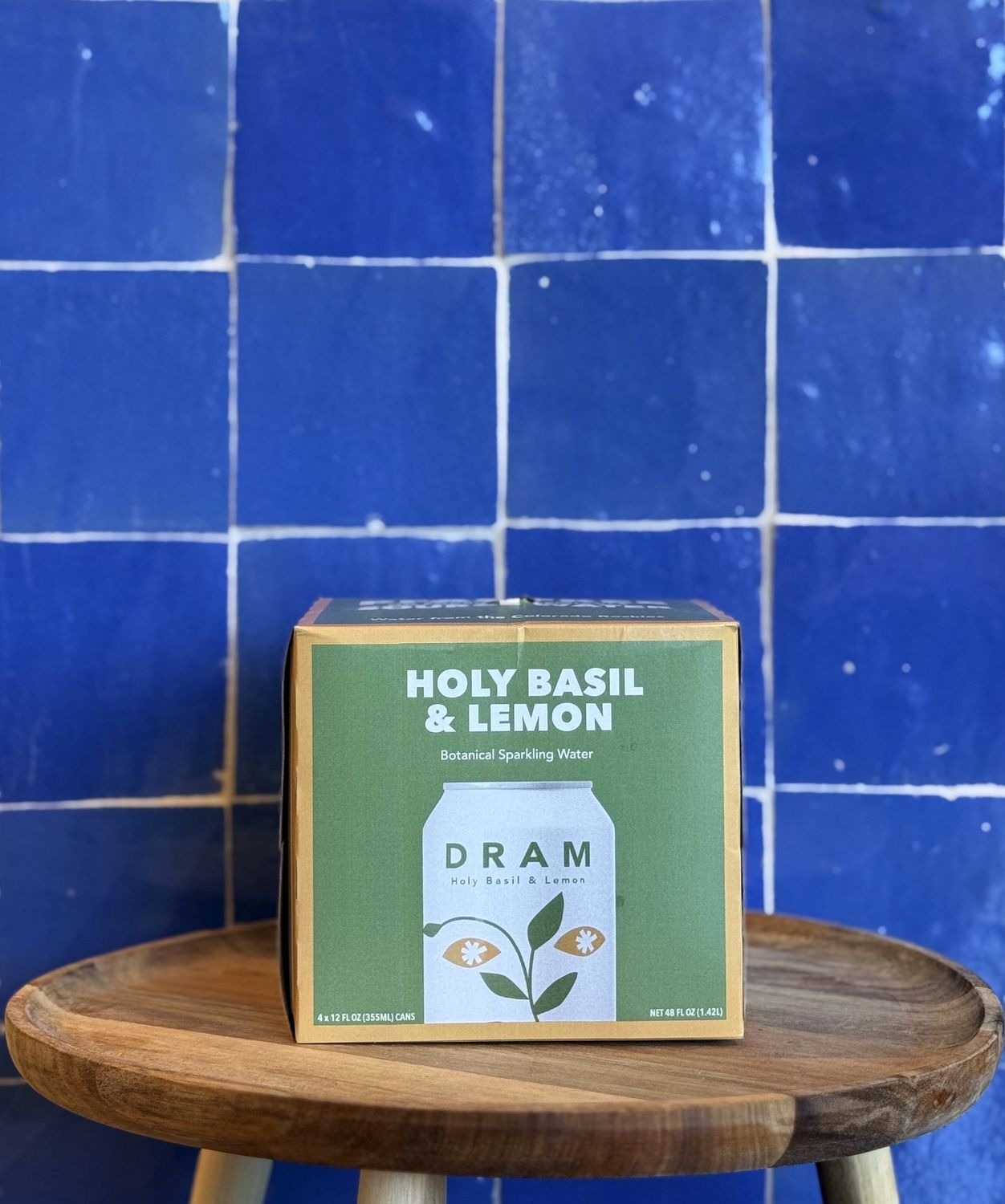 Dram 'Holy Basil &amp; Lemon' Sparkling Water 4pk NA