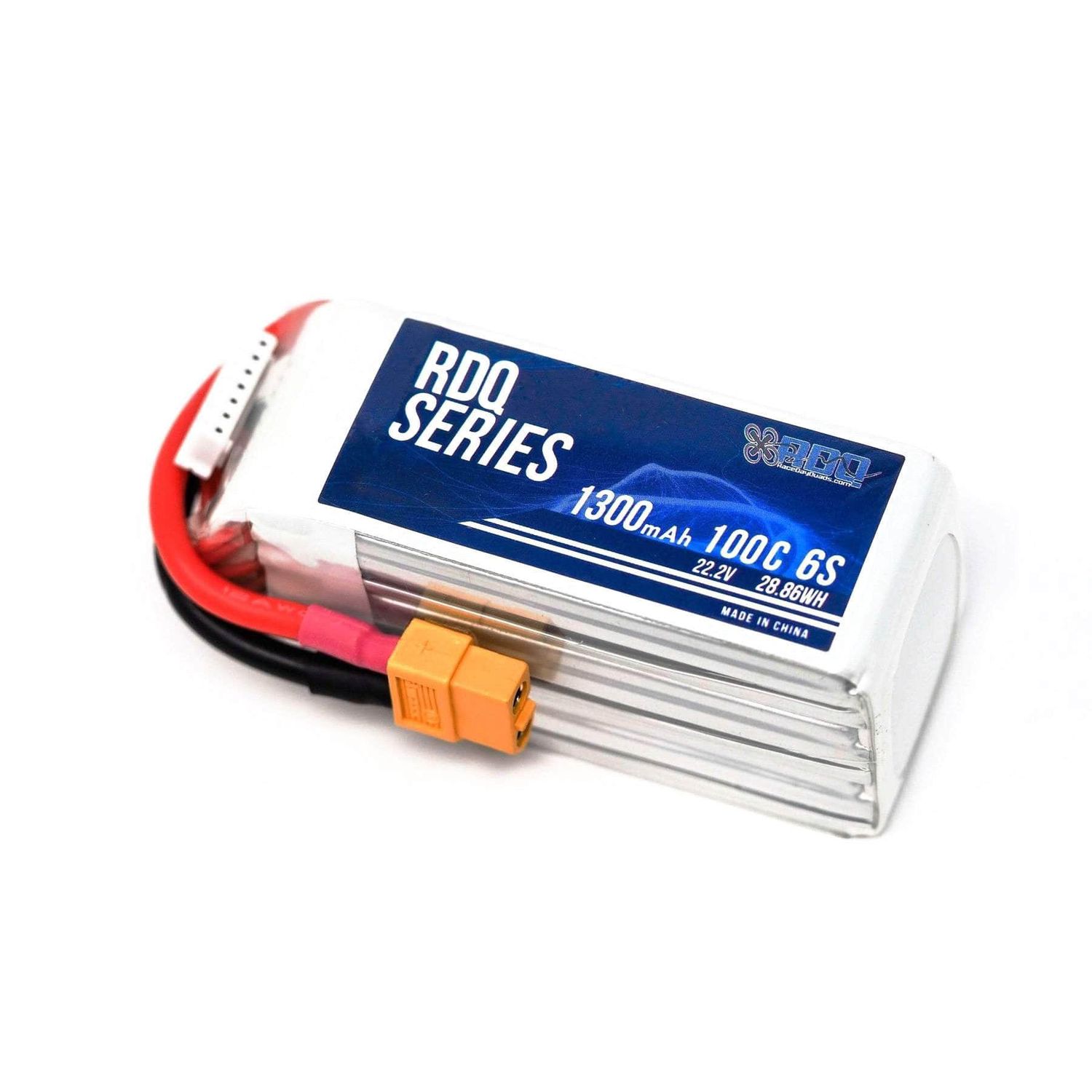 FTHRDQ1300-22.2-100, RDQ Series 22.2V 6S 1300mAh 100C LiPo Battery - XT60
