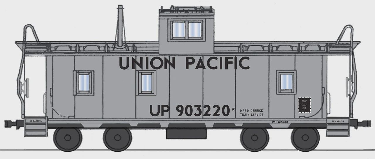 CCS1074-04, Centralia Car Shops CA-4 Caboose Union Pacific - HO Scale