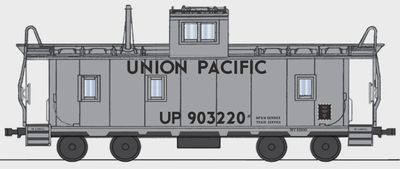 CCS1074-04, Centralia Car Shops CA-4 Caboose Union Pacific - HO Scale