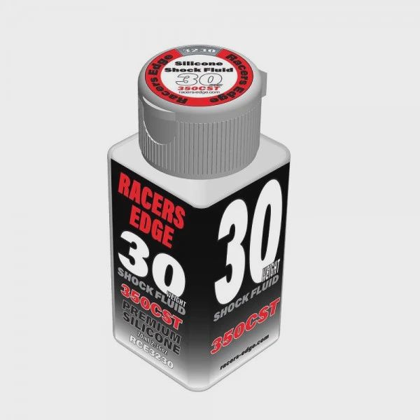 RCE3230, Racers Edge 30 Weight Silicone Shock Oil 350cst 70ml Ez Pour Bottle