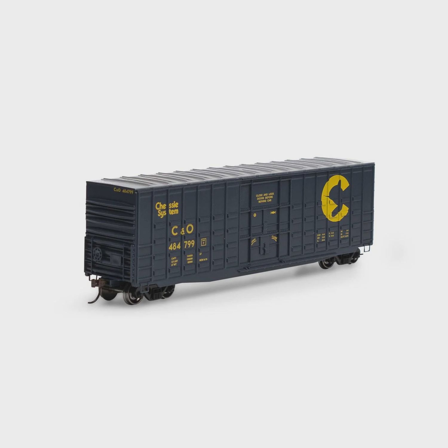 RND88083, HO 50&#39; Waffle HC Plug Door Box, C&amp;O #484799