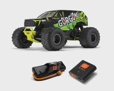 ARA3230ST1, Arrma Gorgon 4X2 MEGA 550 Brushed 1/10 Monster Truck RTR w/SLT2 2.4GHz Radio, Battery &amp; Charger