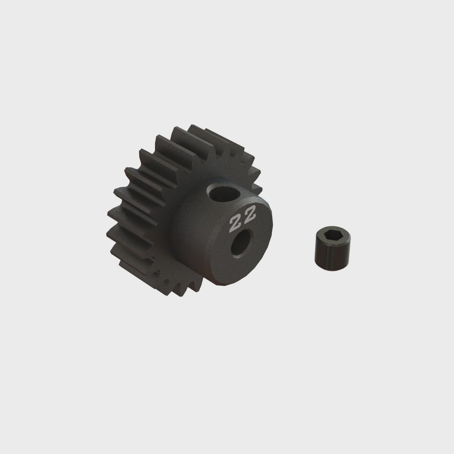 ARA311084, 22T 0.8Mod 1/8" Bore CNC Steel Pinion Gear