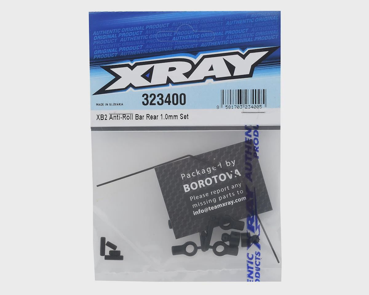 XRA323400, XRAY XB2 1.0mm Rear Anti-Roll Bar Set