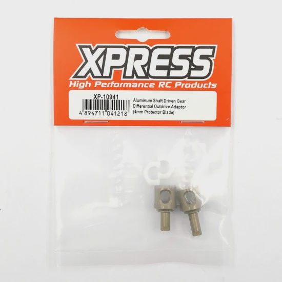 XP-10941, 4MM ALUMINUM SHAFT DRIVEN GEAR DIFFERENTIAL OUTDRIVE ADAPTOR