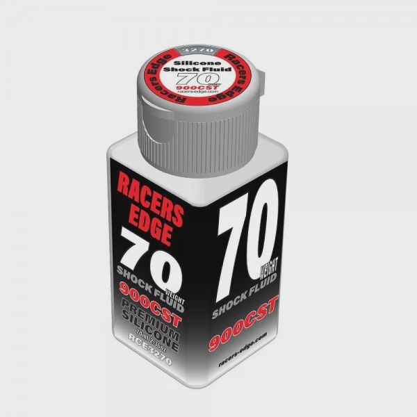 RCE3270, Racers Edge 70 Weight, 900cSt, 70ml 2.36oz Pure Silicone Shock Oil
