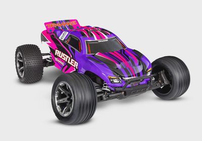37254-8, Traxxas Rustler HD 1/10 RTR 2WD Electric Stadium Truck (Green) w/XL-5 ESC