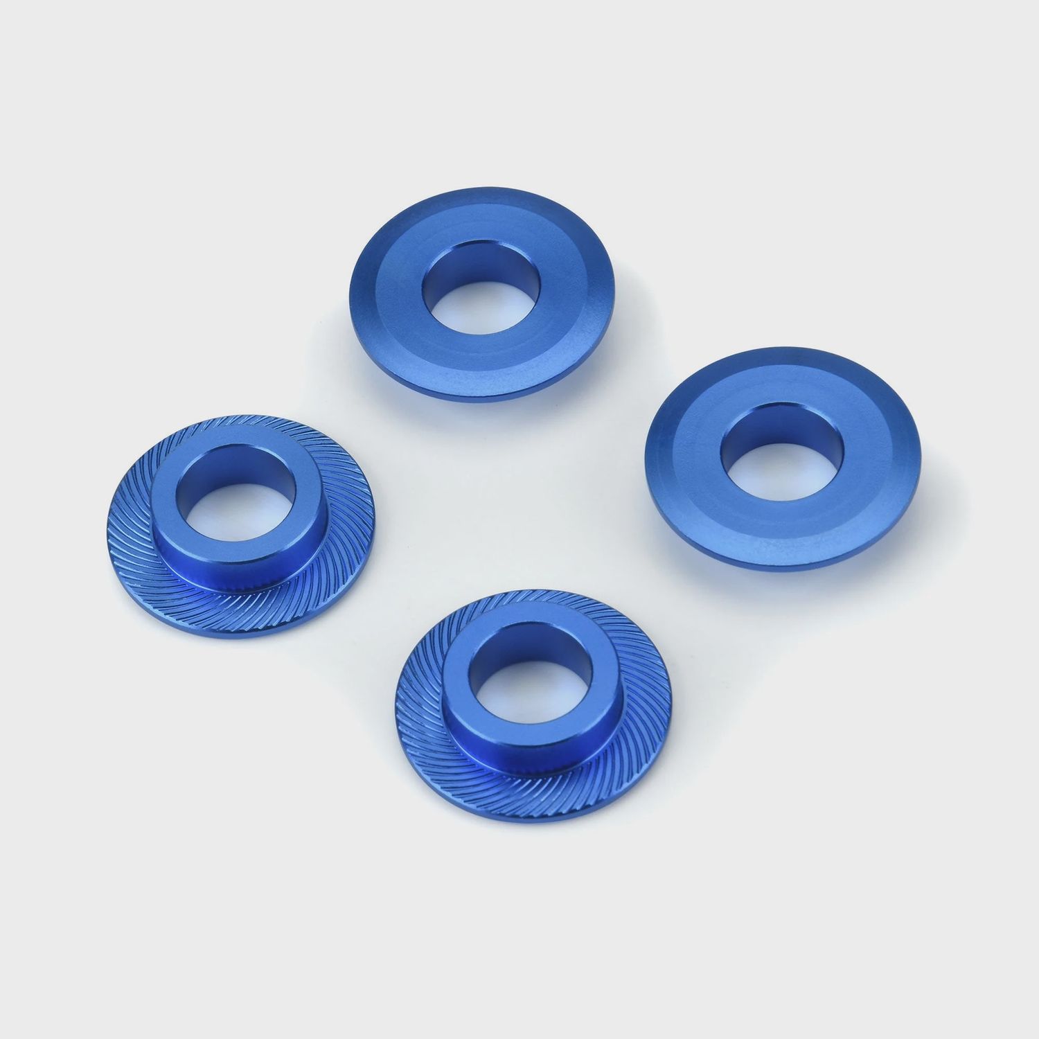 PRO637900, Pro-Line X-Maxx 1/5 Aluminum Adapter Washer (4) (Blue)