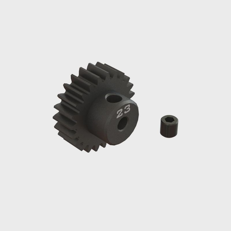ARA311085,23T 0.8Mod 1/8&quot; Bore CNC Steel Pinion Gear