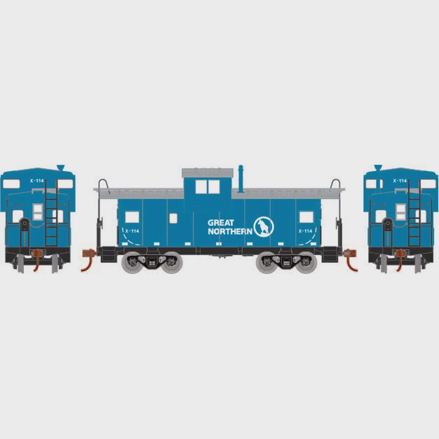RND1345, HO Wide Vision Caboose, GN #X-114