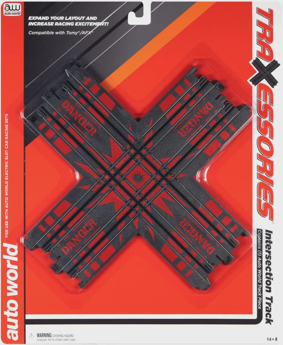 AWD00174, Auto World Intersection 1/64 Scale Slot Track (1)