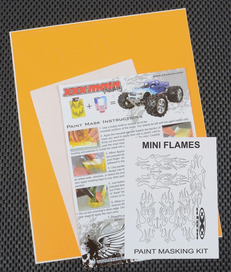 XXXM020L, XXX Main Mini Flames Paint Mask