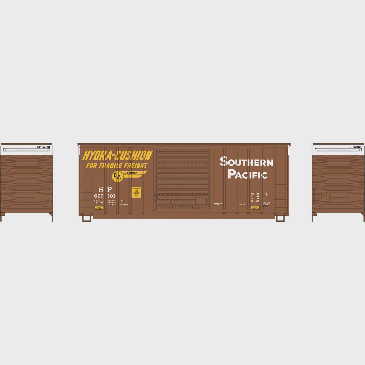 RND1071, HO 40' High Cube Outside Braced Box, SP #659101