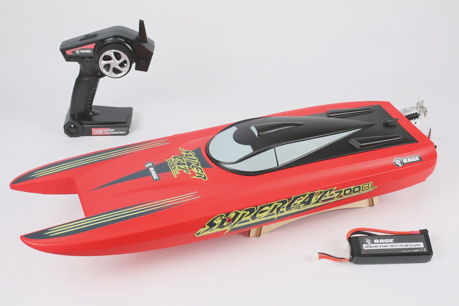 RGRB1207, RAGE Super Cat 700BL Brushless RTR Catamaran Boat