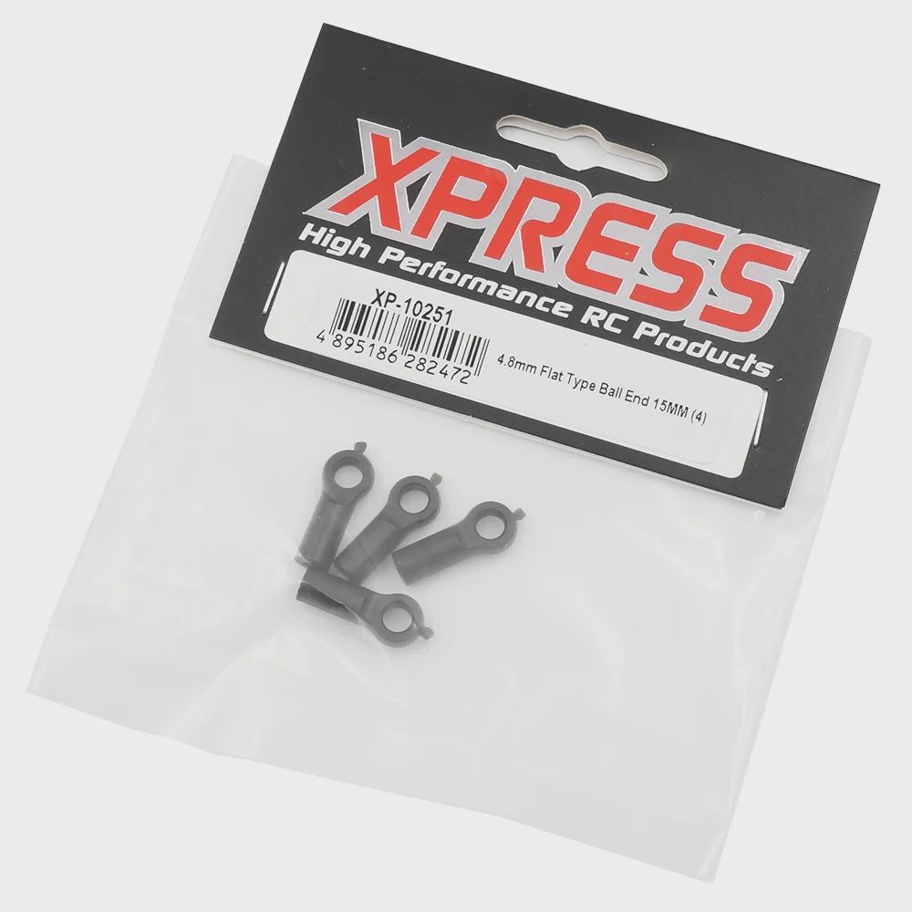 XP-10251, Xpress 4.8mm Low Profile Ball End 15mm 4pcs