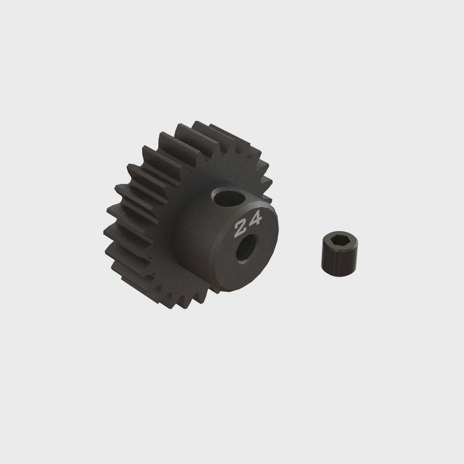 ARA311086, 24T 0.8Mod 1/8&quot; Bore CNC Steel Pinion Gear