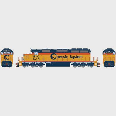 ATH72086, HO RTR SD40-2, B&amp;O/Chessie #7610