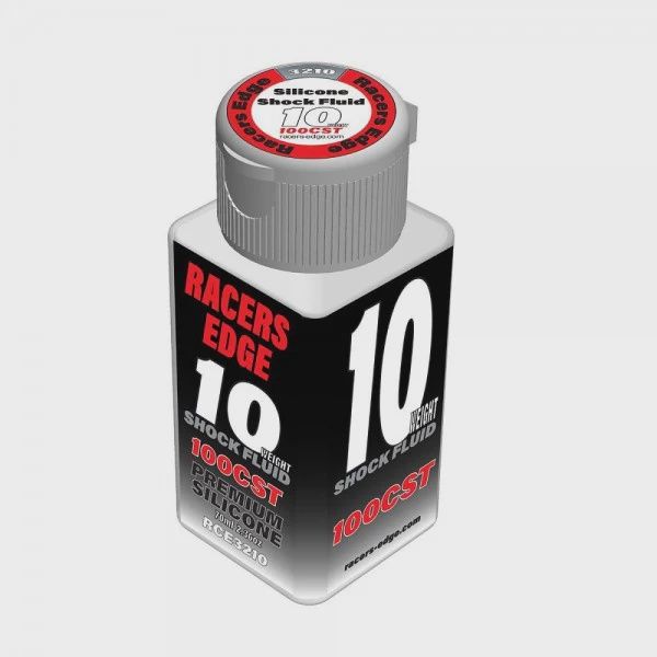 RCE3210, Racers Edge 10 Weight, 100cSt, 70ml 2.36oz Pure Silicone Shock Oil