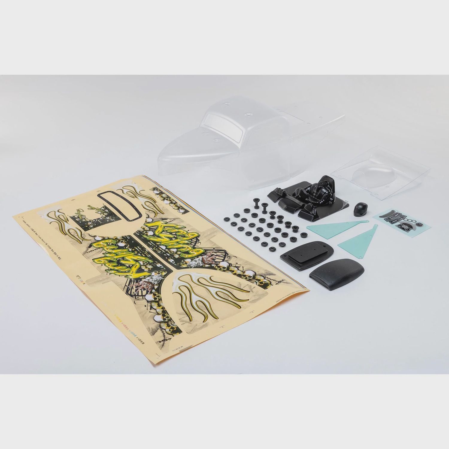 LOS240022, King Sling Body &amp; Wing Set, Clear: LMT Mega Truck