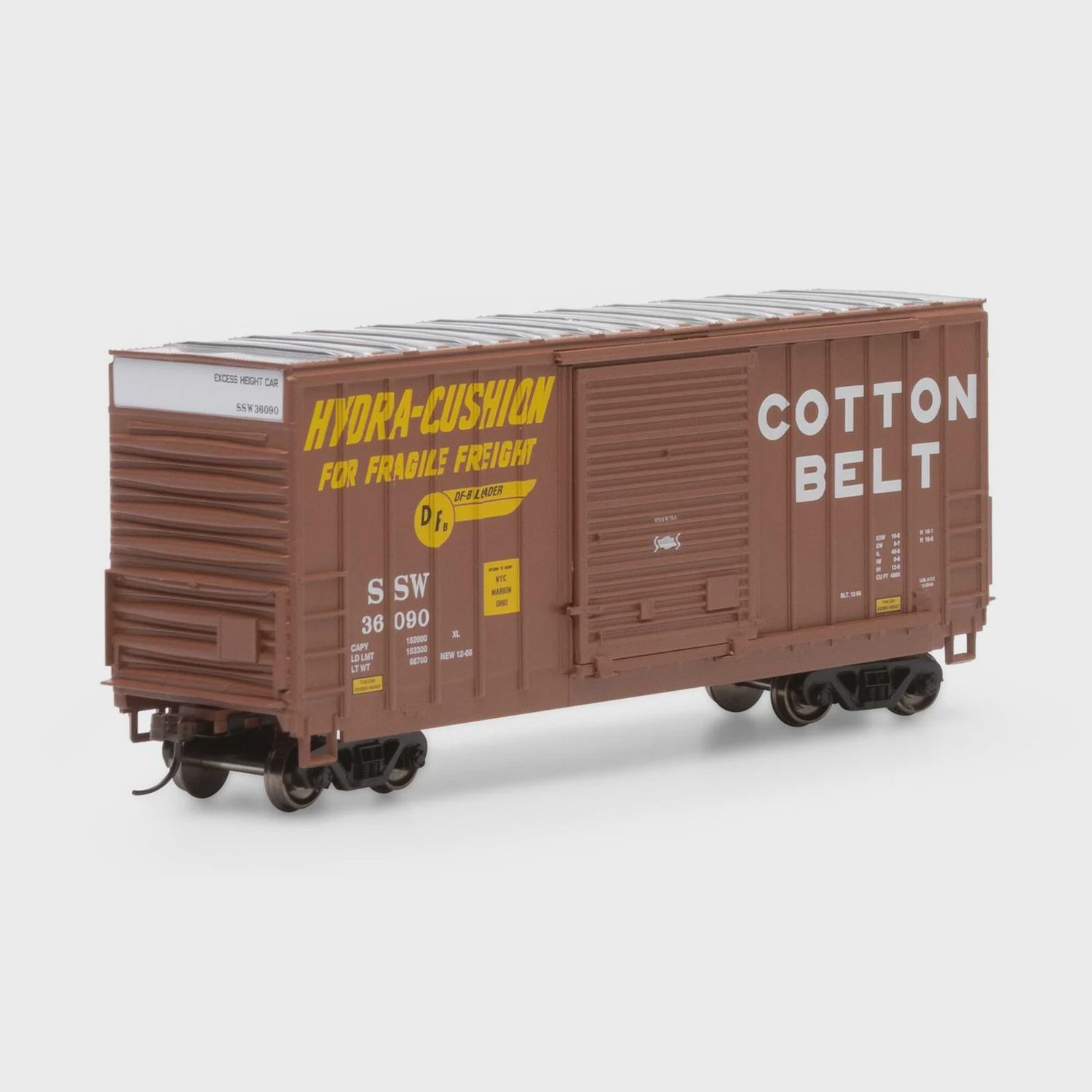 RND1078, HO 40&#39; High Cube Outside Braced Box, SSW #36090