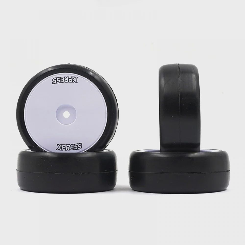 XP-40236, XPRESS 28CP Carpet Pre-Glued Wheel Set For 1/10 Touring