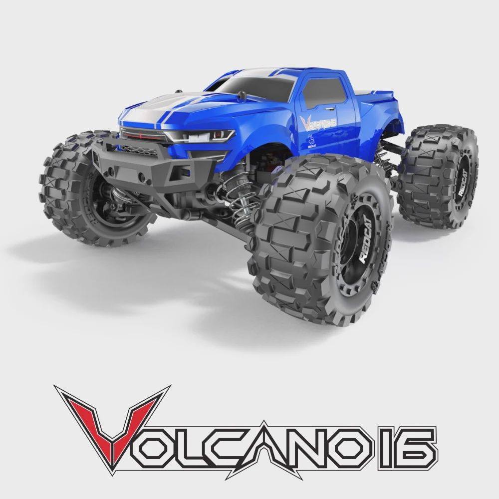 RER13649, VOLCANO-16 1/16 SCALE ELECTRIC TRUCK  (BLUE)