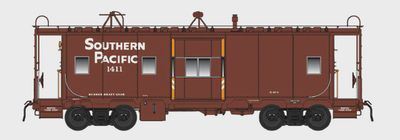 CCS1303-04, Centralia Car Shops C-40-4 Bay Window Caboose Southern Pacific (SP) 1498 - HO Scale