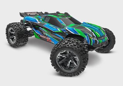 67376-4, Traxxas Rustler 4x4 VXL Brushless RTR 1/10 4WD Stadium Truck w/TQi 2.4GHz Radio &amp; TSM