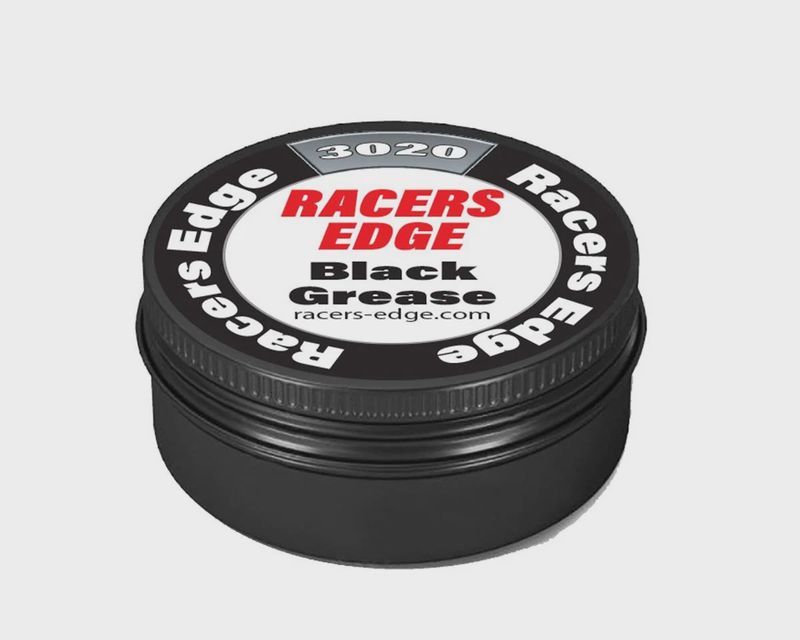 RCE3020, Racers Edge Black Grease 8ml in Black Aluminum Tin w/Screw On Lid