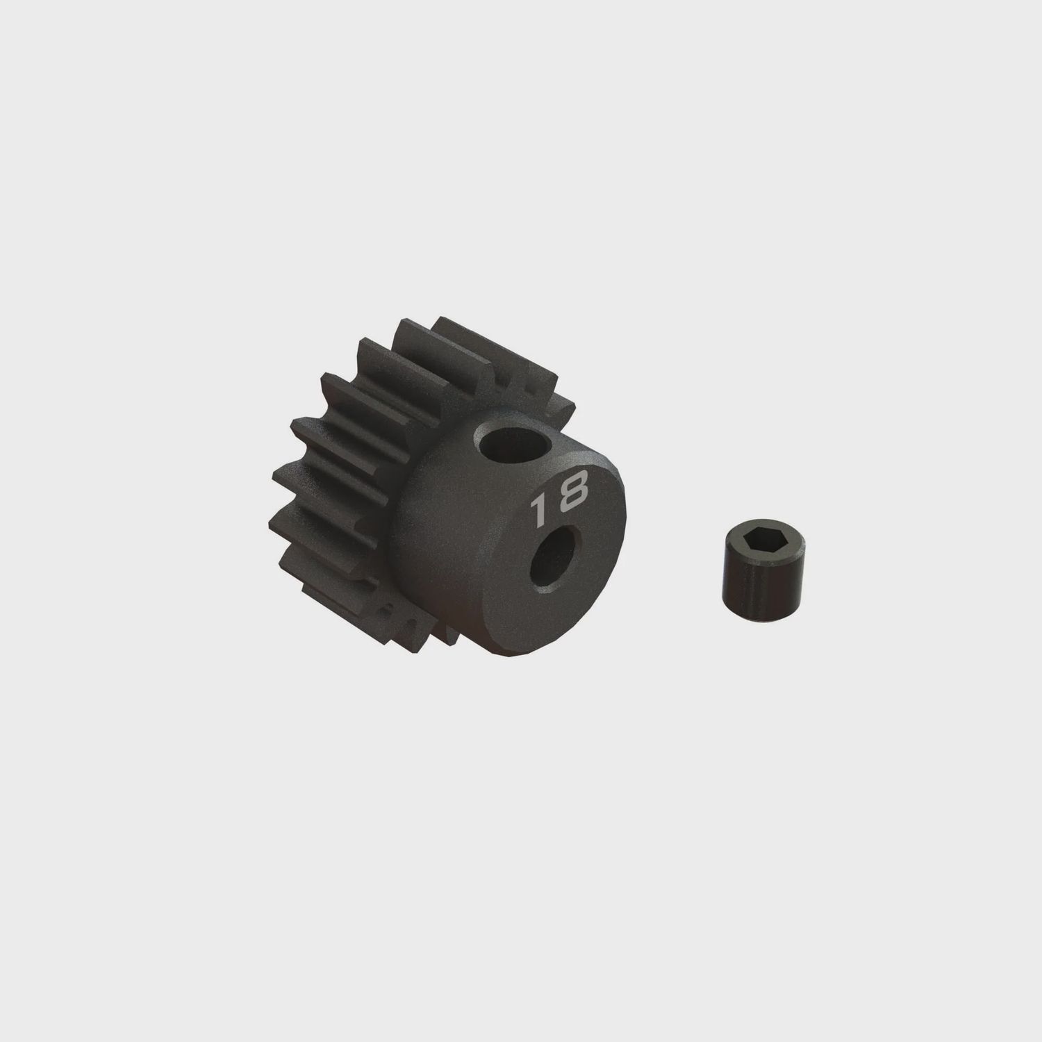 ARA311080, 18T 0.8Mod 1/8&quot; Bore CNC Steel Pinion Gear