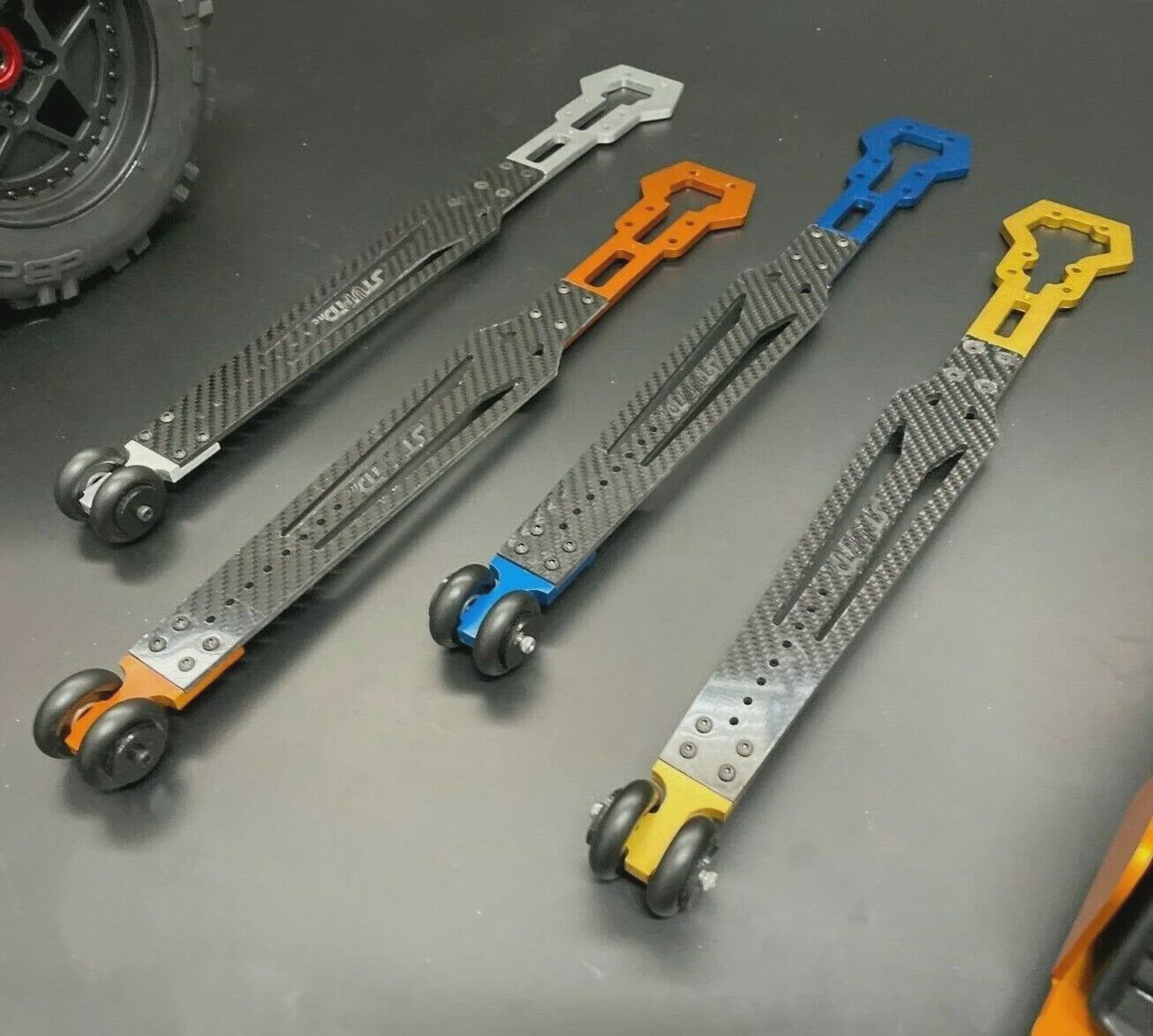 STP1115CF, StupidRC Parts Wheelie bar for ARRMA Limitless / Infraction / Felony 6S