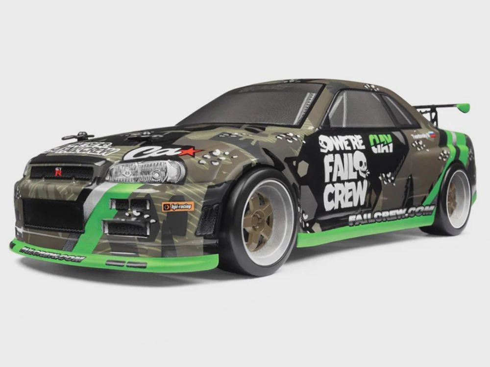 HPI120101, Micro RS4 Drift Fail Crew Nissan Skyline R34 GT-R RTR Ready To Run w/ Battery &amp; Charger
