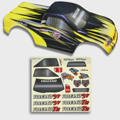 RED25188-3, 1/10 Truck Body (Yellow)