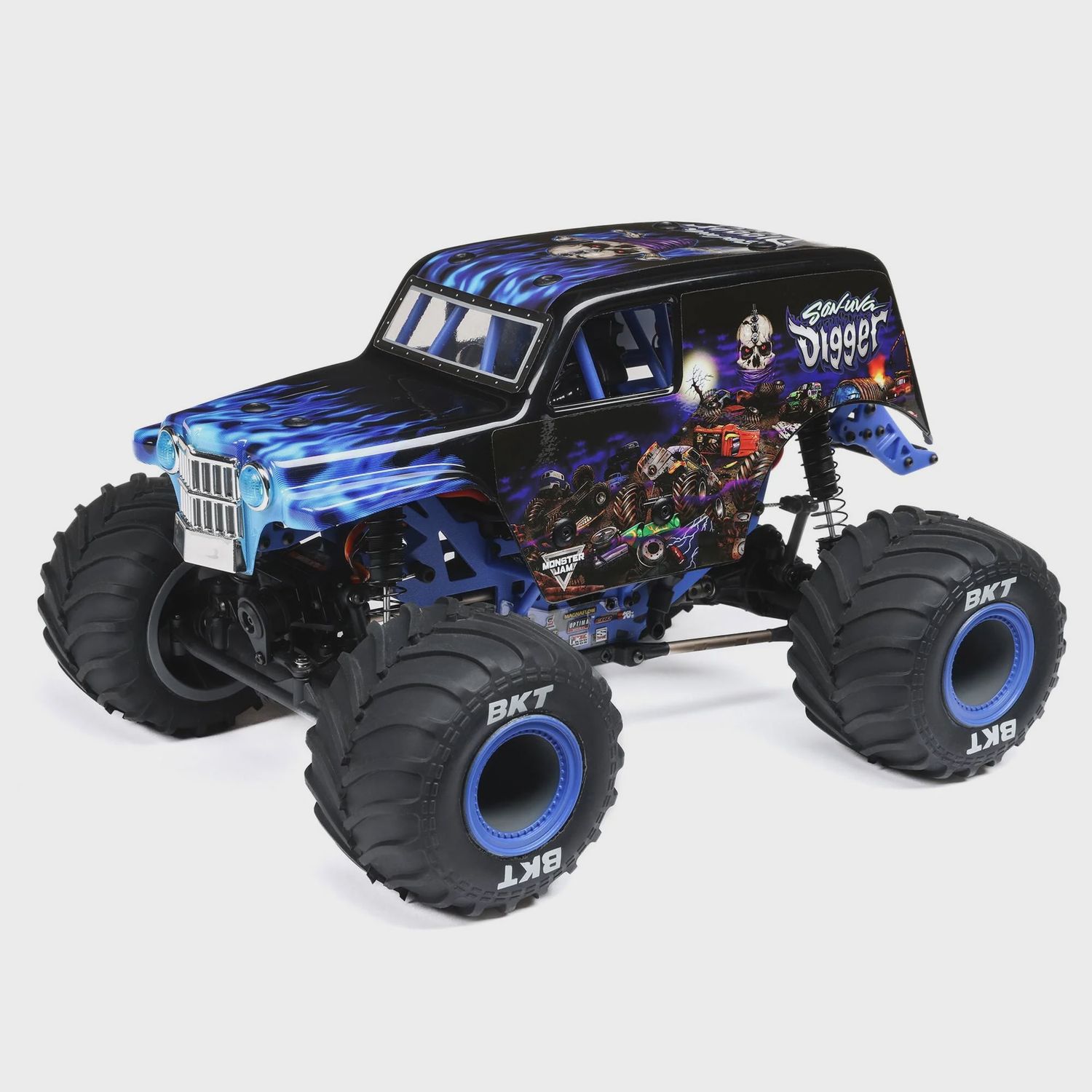 LOS01026T2, Losi 1/18 Mini LMT 4X4 Brushed Monster Truck RTR, Son-Uva Digger