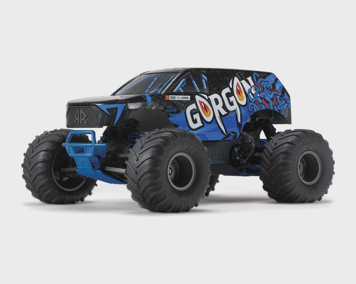 ARA3230T1, Arrma Gorgon 4X2 MEGA 550 Brushed 1/10 Monster Truck RTR w/SLT2 2.4GHz Radio