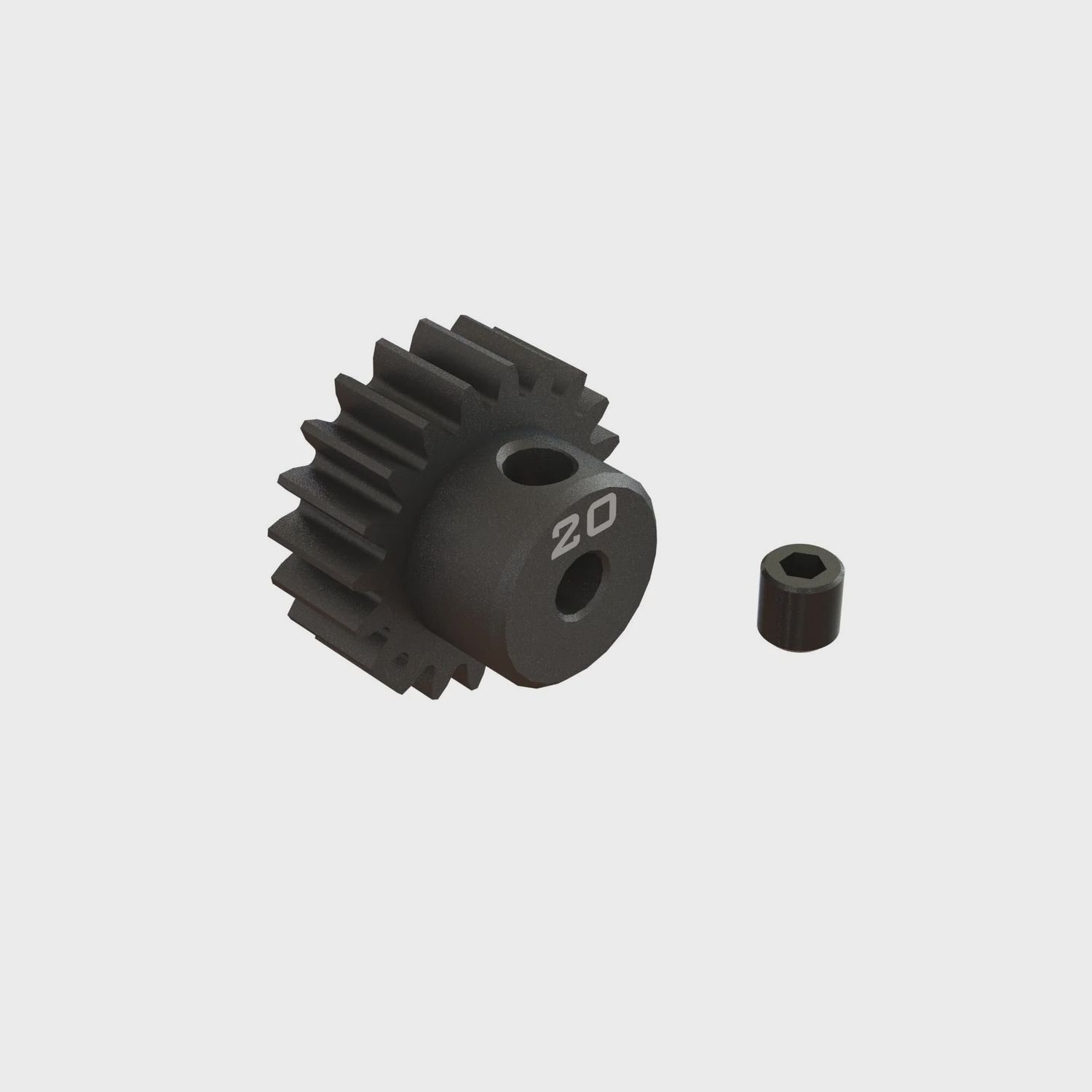 ARA311082, 	20T 0.8Mod 1/8&quot; Bore CNC Steel Pinion Gear