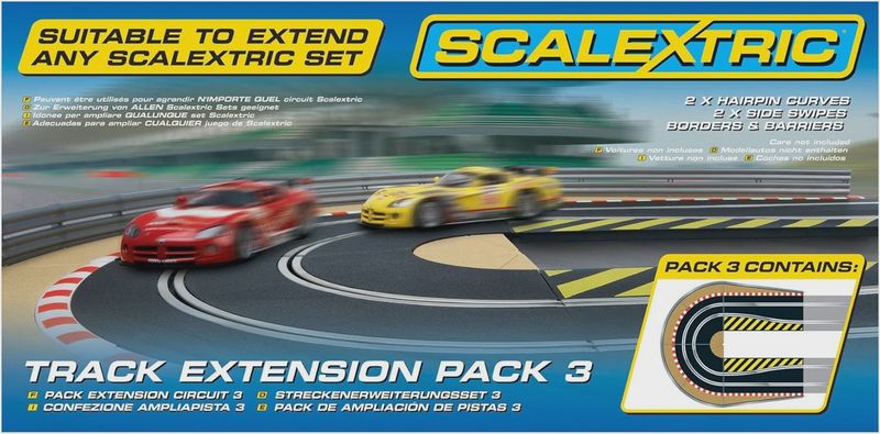 C8512, Scalextric 1/32 Scale Slot Car Track Extension Pack 3