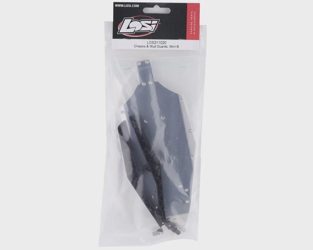 LOS211020, Losi Mini-B Chassis &amp; Mud Guards