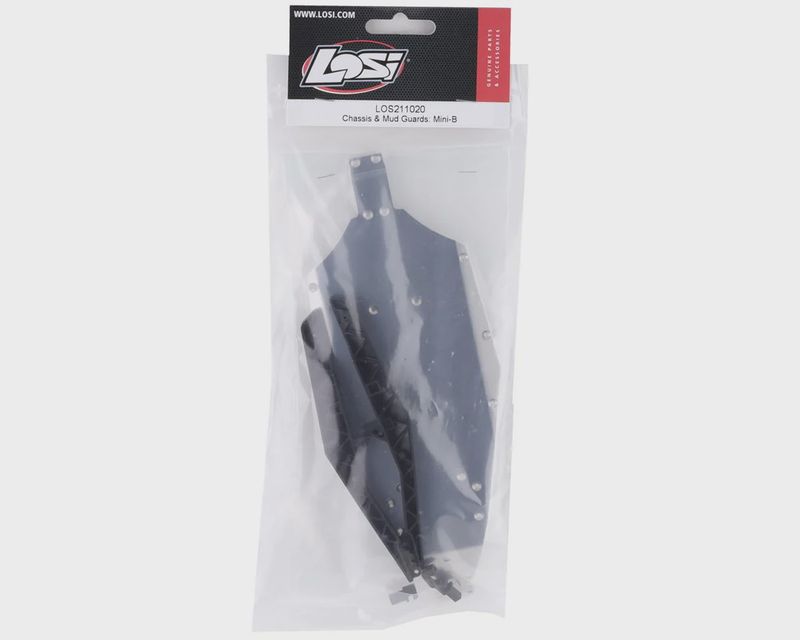 LOS211020, Losi Mini-B Chassis &amp; Mud Guards