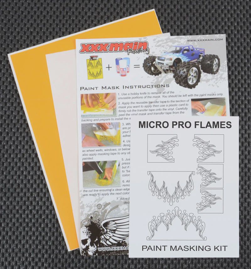 XXXM004S, XXX Main Micro Pro Flames Paint Mask