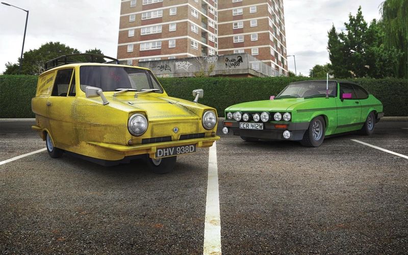C4179AT, Scalextric 1/32 Scale Slot Car &quot;Only Fools And Horses Special Edition Twin Pack&quot;