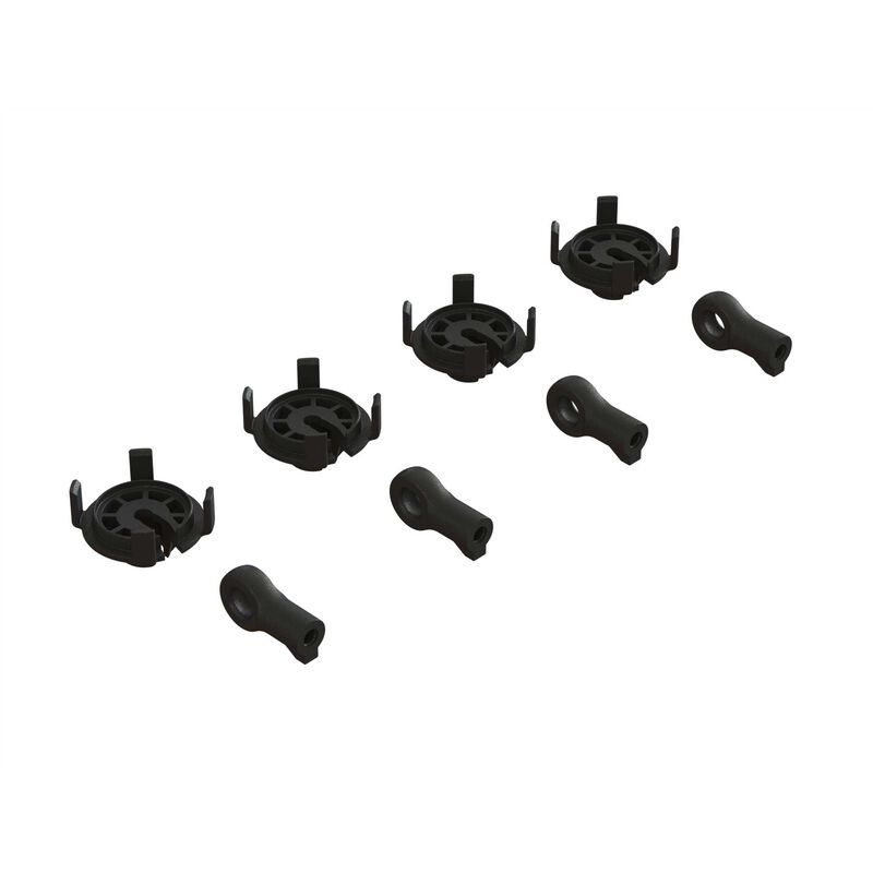 ARA330569, Shock Rod End &amp; Spring Perch Set (4 Shocks)